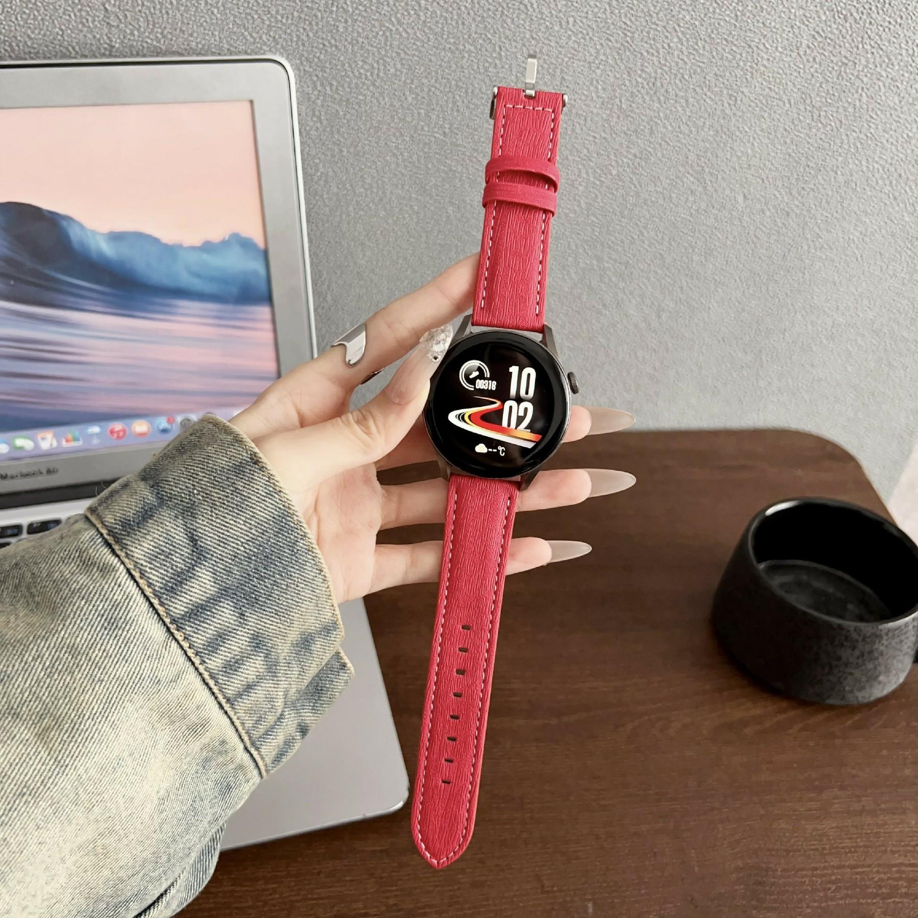 Wood Grain Leather Bands For Huawei Watch GT 5 46mm Universal 22mm Watch Band Wrist Strap Red
Wood Grain Leather Bands For Huawei Watch GT 5 46mm Universal 22mm Watch Band Wrist Strap Red