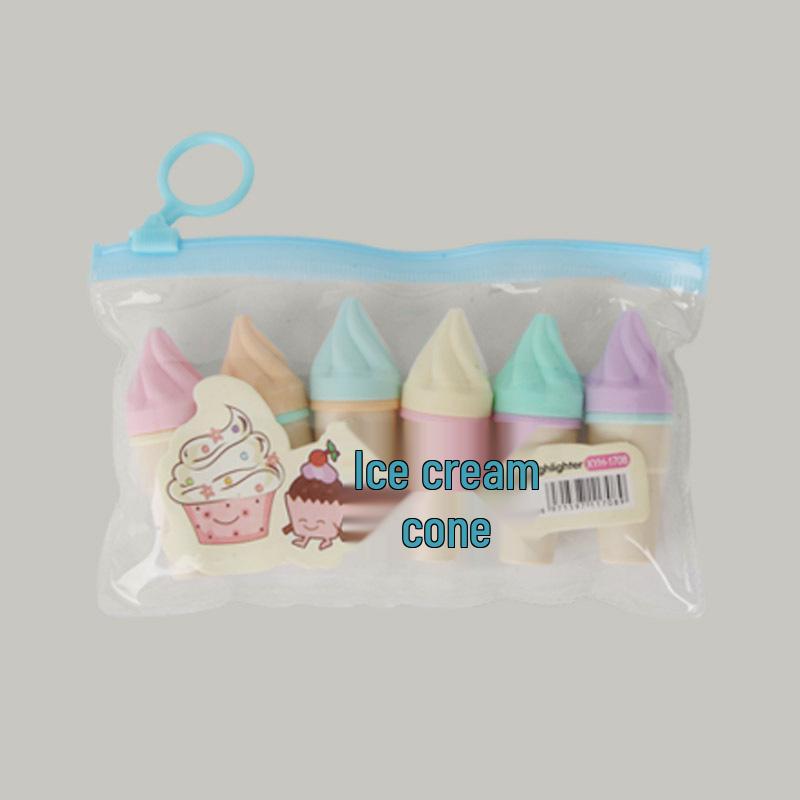 Mini Cartoon Ice Cream Fluorescent Highlight Marker Pen Set - Multi-color Watercolor Graffiti Pens
Mini Cartoon Ice Cream Fluorescent Highlight Marker Pen Set - Multi-color Watercolor Graffiti Pens