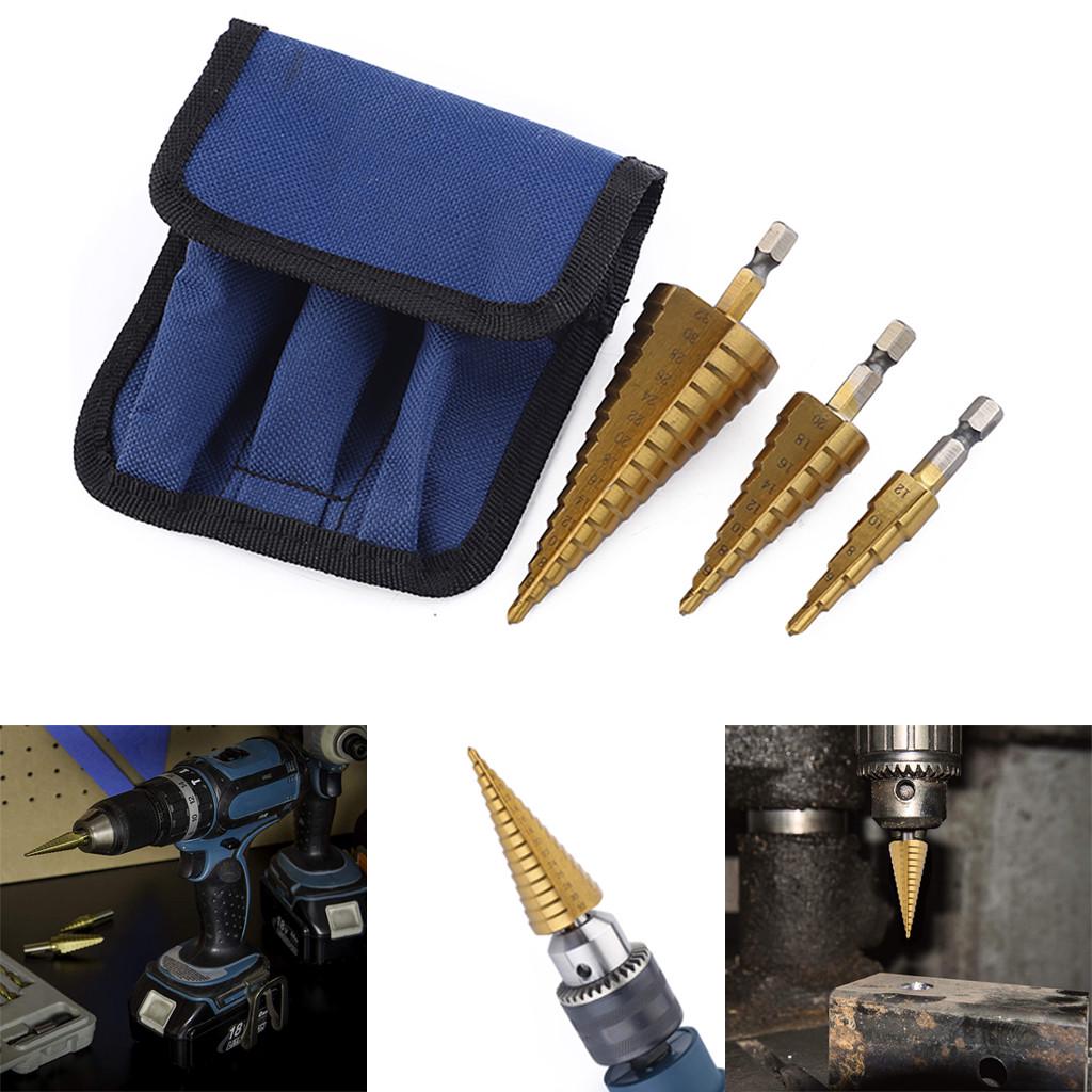 Высокоскоростной сталь шаг дрель Бит наборы Hex Shank Несколько отверстие Шаг дрель 3pcs
Высокоскоростной сталь шаг дрель Бит наборы Hex Shank Несколько отверстие Шаг дрель 3pcs