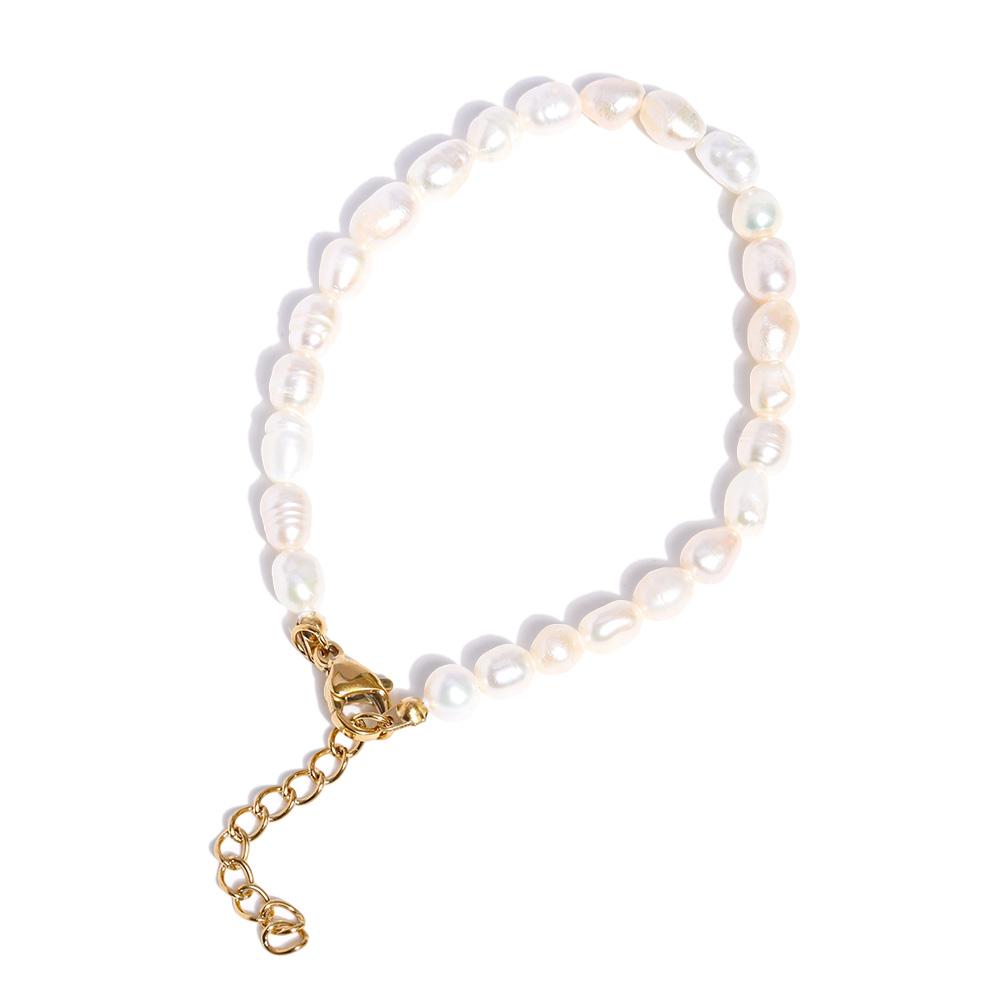 Yhpup Natural Freshwater Pearls Beads Chain Handmade Necklace Bracelet Bangle Gift for Mother Sister Classic Basic Jewelry
Yhpup Natural Freshwater Pearls Beads Chain Handmade Necklace Bracelet Bangle Gift for Mother Sister Classic Basic Jewelry