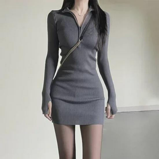 Autumn & Winter Long-Sleeved Sexy Stepmother Dress - Royal Sister Style Hip-Tight Skirt XL (115-135 jin) чорний
Autumn & Winter Long-Sleeved Sexy Stepmother Dress - Royal Sister Style Hip-Tight Skirt XL (115-135 jin) чорний