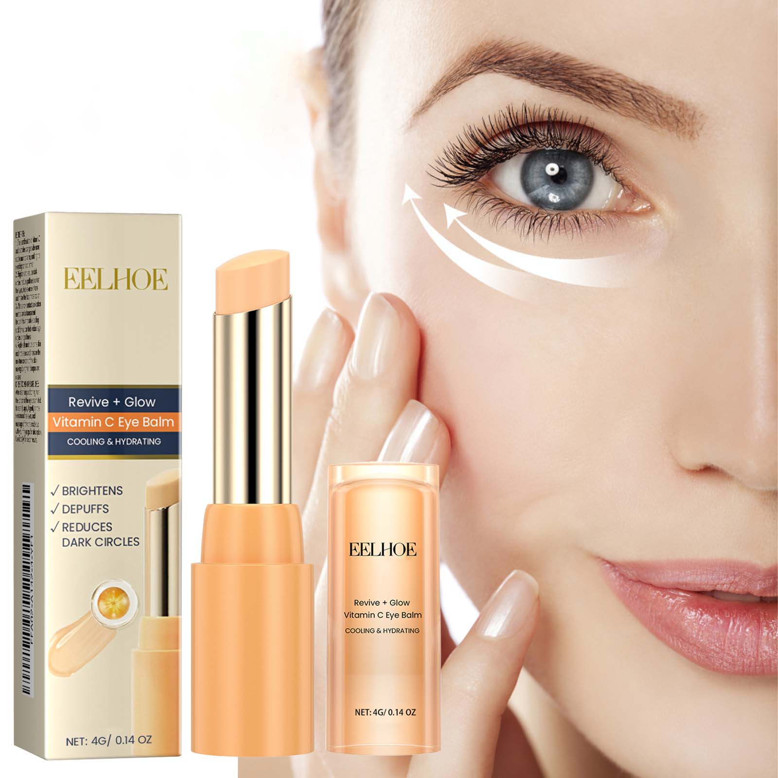 Vitamin C Eye Balm Moisturizing Eye Bag Removal Dark Circles Reduce Fine Lines Anti Puffiness Brightening Eye Cream Stick
Vitamin C Eye Balm Moisturizing Eye Bag Removal Dark Circles Reduce Fine Lines Anti Puffiness Brightening Eye Cream Stick