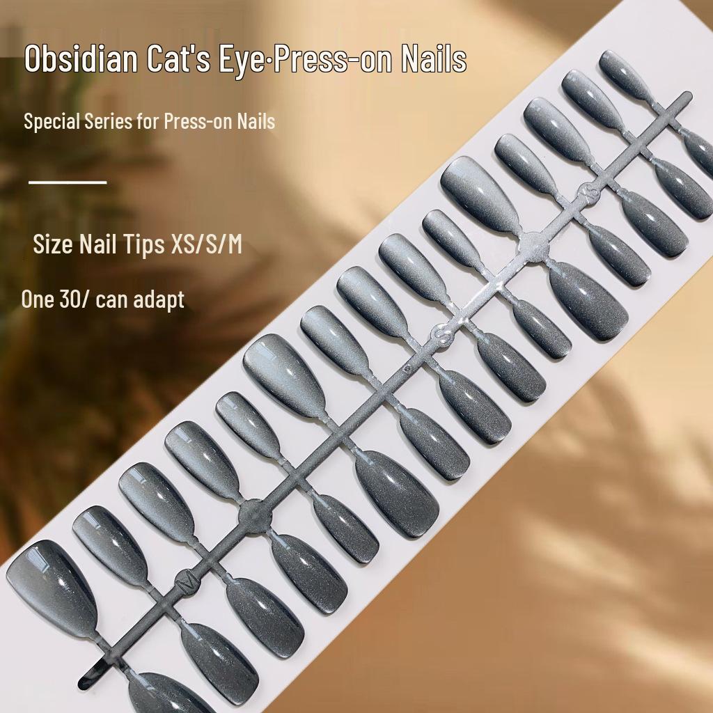 Solid Color Obsidian Cat Eye Crystal False Nails – Wearable, Removable, Shiny Manicure Pieces
Solid Color Obsidian Cat Eye Crystal False Nails – Wearable, Removable, Shiny Manicure Pieces