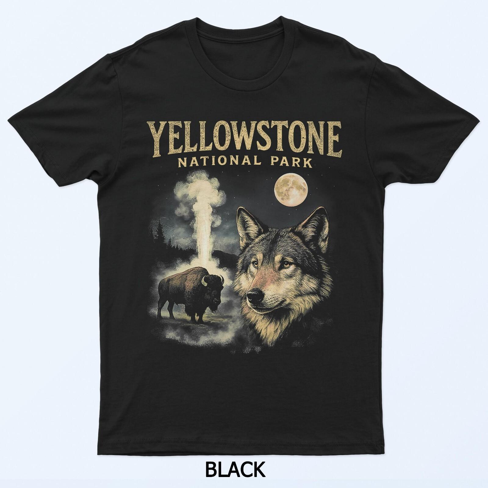 90s Yellowstone National Park Wolf And Bison Vintage T-Shirt 2XL
90s Yellowstone National Park Wolf And Bison Vintage T-Shirt 2XL