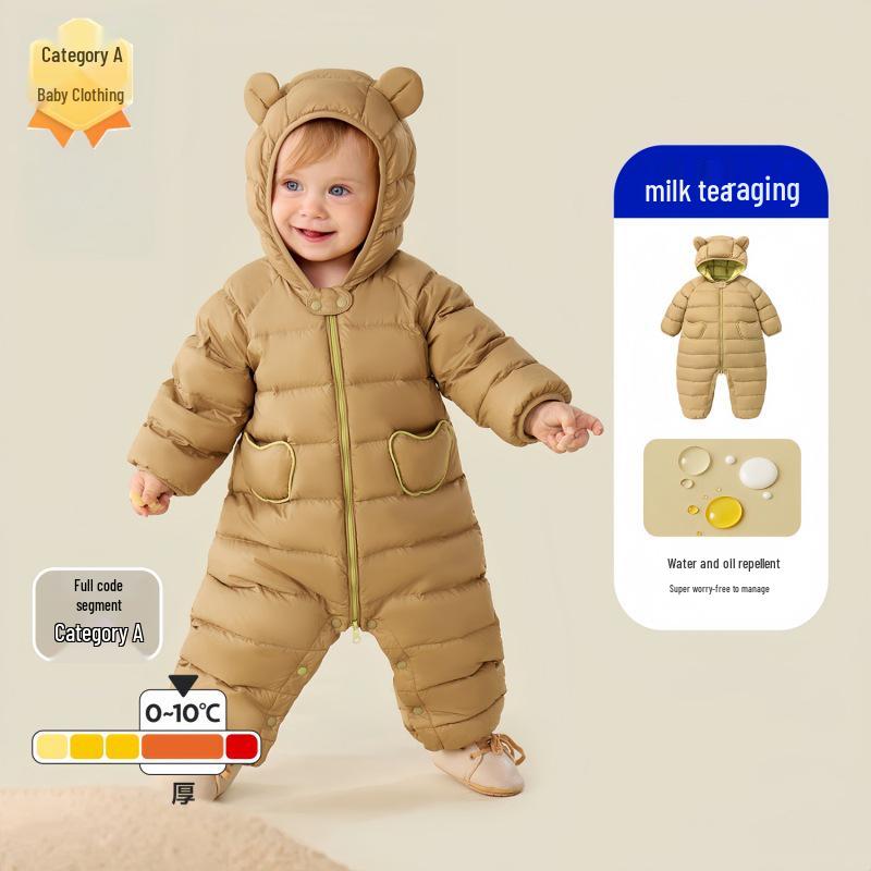 Winter 2025 Baby Down Jumpsuit: Unisex Three-Proof Warm Outdoor Romper 73CM (Fill Weight: 54.5g)
Winter 2025 Baby Down Jumpsuit: Unisex Three-Proof Warm Outdoor Romper 73CM (Fill Weight: 54.5g)