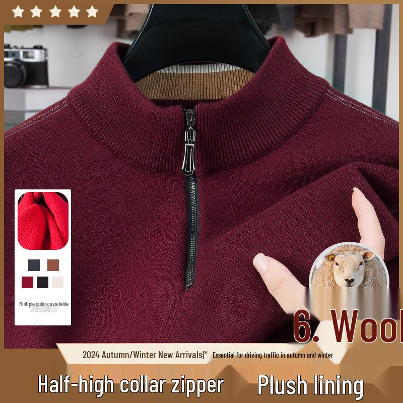 Men s Winter Wool-Blend Zipper Sweater - New Arrival Half-High Collar Knitwear XXXL червоний
Men s Winter Wool-Blend Zipper Sweater - New Arrival Half-High Collar Knitwear XXXL червоний