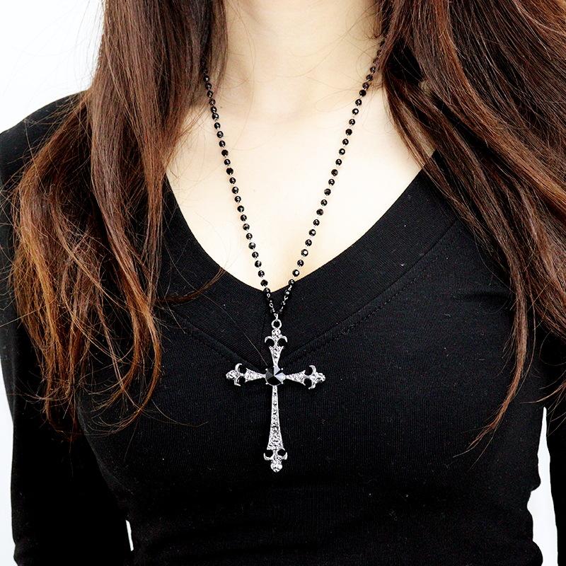 Женское готическое черное крестовое ожерелье аксессуары
Женское готическое черное крестовое ожерелье аксессуары