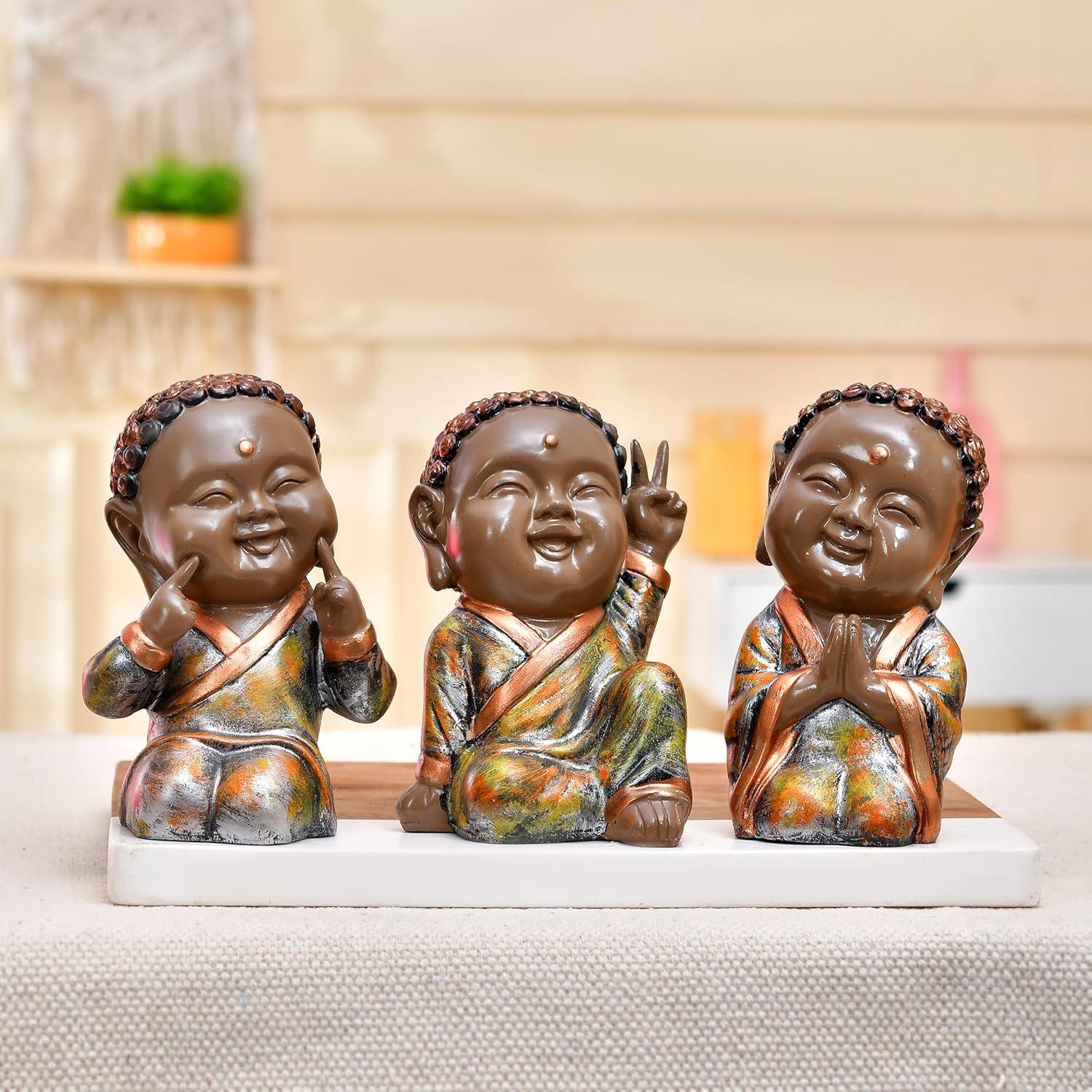 Adorable Trio of Monk Statues | A Symbol of Serenity & Wisdom | Brings Peace & Charm to Any Setting – Pack of 3, Multicolor
Adorable Trio of Monk Statues | A Symbol of Serenity & Wisdom | Brings Peace & Charm to Any Setting – Pack of 3, Multicolor