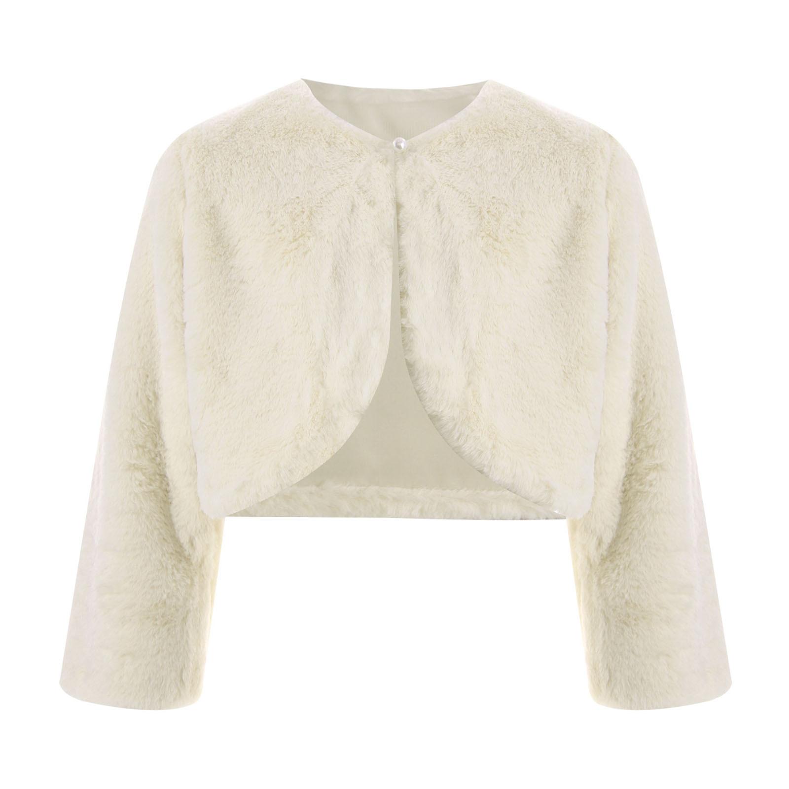 Дитяча Дівчача Болеро-куртка зі штучного хутра з довгим рукавом, відкрита спереду, укорочений жакет, пальто, верхній одяг 10-12 Years бежевий
Дитяча Дівчача Болеро-куртка зі штучного хутра з довгим рукавом, відкрита спереду, укорочений жакет, пальто, верхній одяг 10-12 Years бежевий