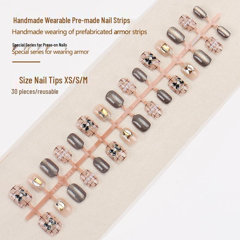 Douyin Trendy Wearable Nail Tips: High-End Handmade Nail Art with Pearls and Rhinestones for Spicy Girls
Douyin Trendy Wearable Nail Tips: High-End Handmade Nail Art with Pearls and Rhinestones for Spicy Girls