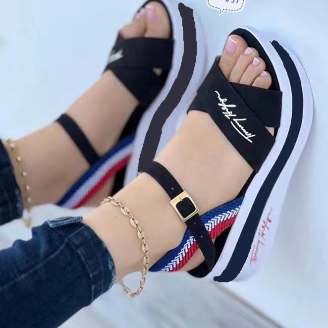 Women s Casual Wedges Platform Shoes Summer Designer Brand Buckle Outdoor Non-slip Beach Sandals Zapatos
Women s Casual Wedges Platform Shoes Summer Designer Brand Buckle Outdoor Non-slip Beach Sandals Zapatos