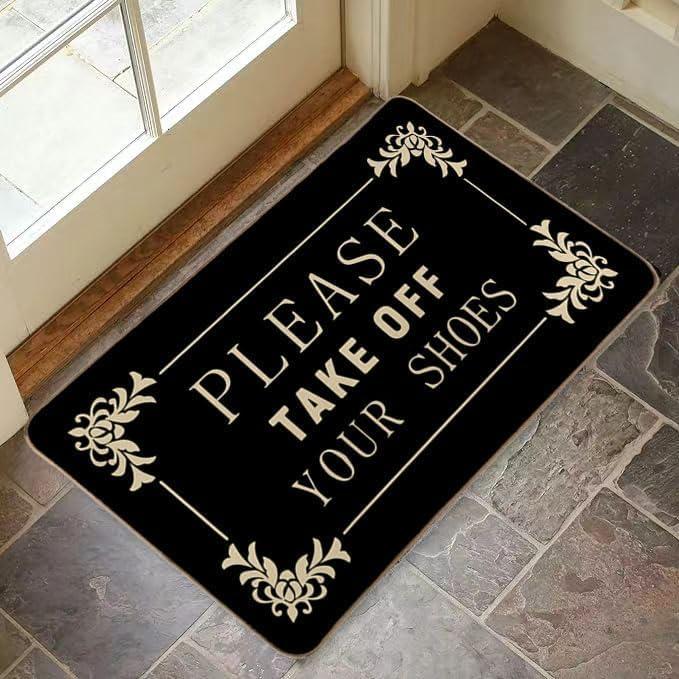 Please Take Your Shoes Off Rug Entrance Door Carpet Bath Rug Outdoor Indoor Non Slip for Home Kitchen Bathroom Decor Doormat 40x60CM
Please Take Your Shoes Off Rug Entrance Door Carpet Bath Rug Outdoor Indoor Non Slip for Home Kitchen Bathroom Decor Doormat 40x60CM
