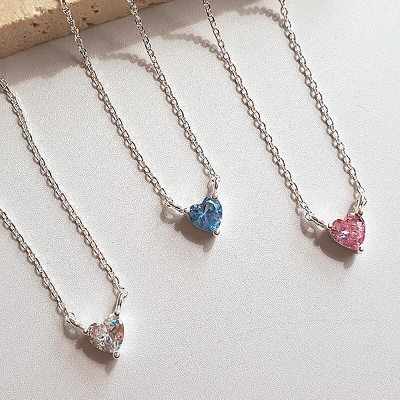 Women s Simple White Blue Pink Heart Necklace A31625_Pink
Women s Simple White Blue Pink Heart Necklace A31625_Pink