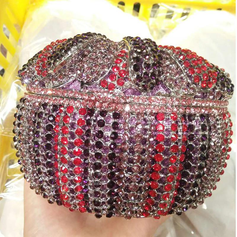 WHTUOHENG Pink Crystal Diamond Bridal Pumpkin Evening Bag Women s Wedding Party Dinner Purse Rhinestone Cocktail Prom Handbag 12.8cmX12.8cmX8.5cm
WHTUOHENG Pink Crystal Diamond Bridal Pumpkin Evening Bag Women s Wedding Party Dinner Purse Rhinestone Cocktail Prom Handbag 12.8cmX12.8cmX8.5cm