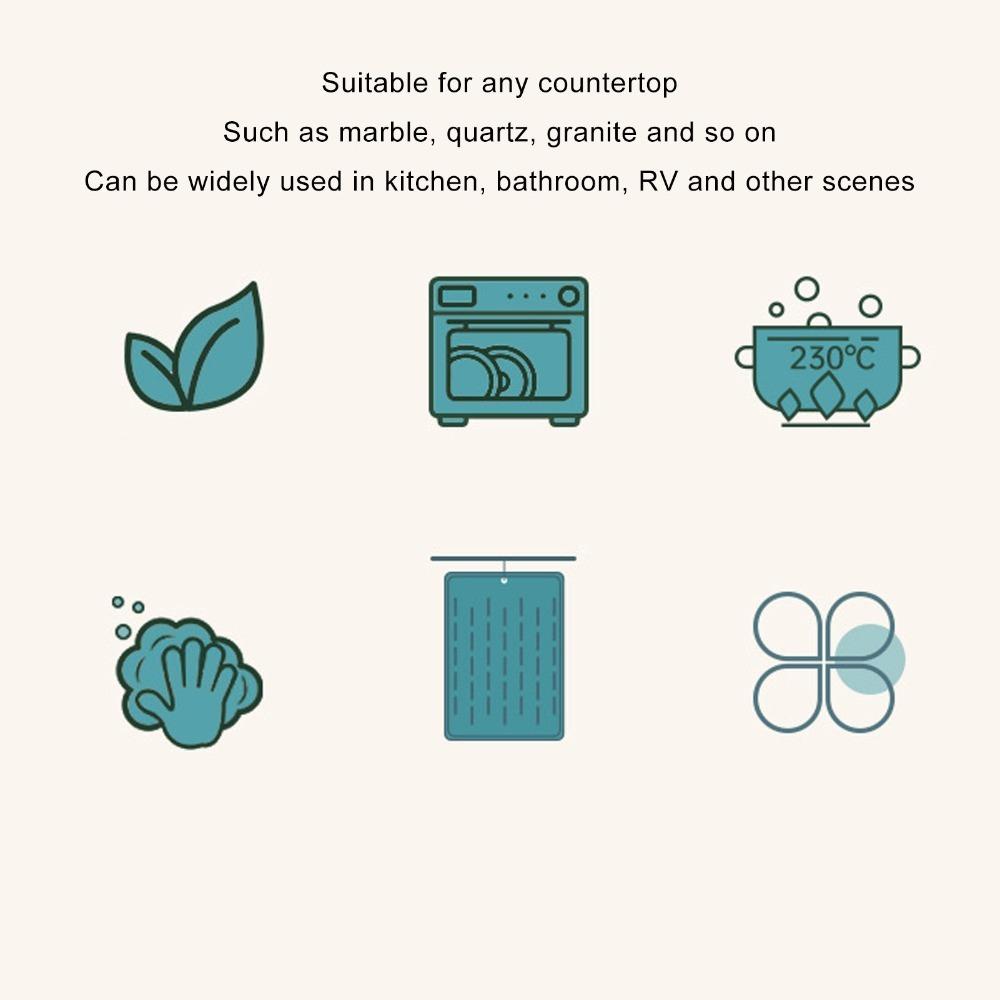 Silicone Dish Drying Pad Odorless Kitchen Counter Mat Kitchen Tool Dish Drying Mat Countertop/Sink сірий
Silicone Dish Drying Pad Odorless Kitchen Counter Mat Kitchen Tool Dish Drying Mat Countertop/Sink сірий