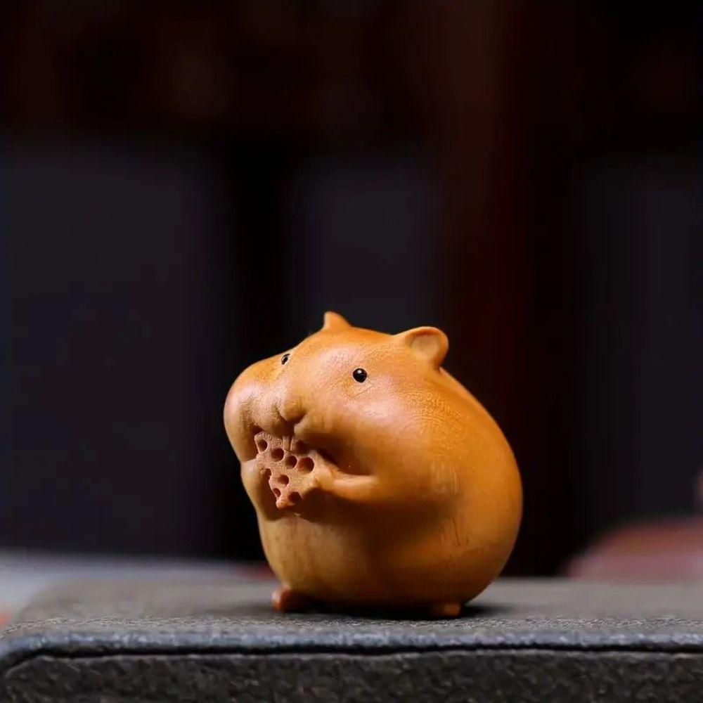 Boxwood Small Animal Ornaments Gluttonous Desktop Ornament Tea Pet Bring Wealth and Goodluck
Boxwood Small Animal Ornaments Gluttonous Desktop Ornament Tea Pet Bring Wealth and Goodluck