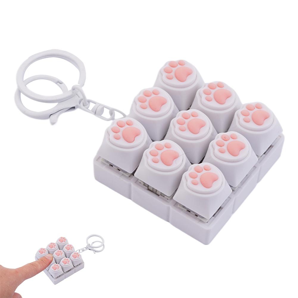 Keyboard Key Fidget Keychain Decompression DIY Keycaps Cat Paw Button Keycap Clicker Toy Relaxing Sensory Play
Keyboard Key Fidget Keychain Decompression DIY Keycaps Cat Paw Button Keycap Clicker Toy Relaxing Sensory Play