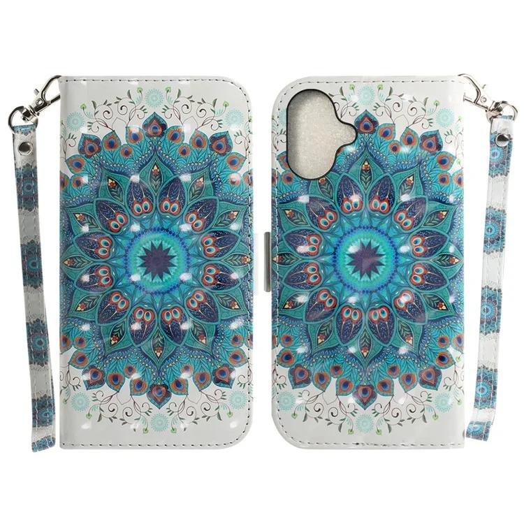 For iPhone 16 Plus Wallet Case 3D Pattern Print Leather Phone Cover - Peacock Wreath
For iPhone 16 Plus Wallet Case 3D Pattern Print Leather Phone Cover - Peacock Wreath