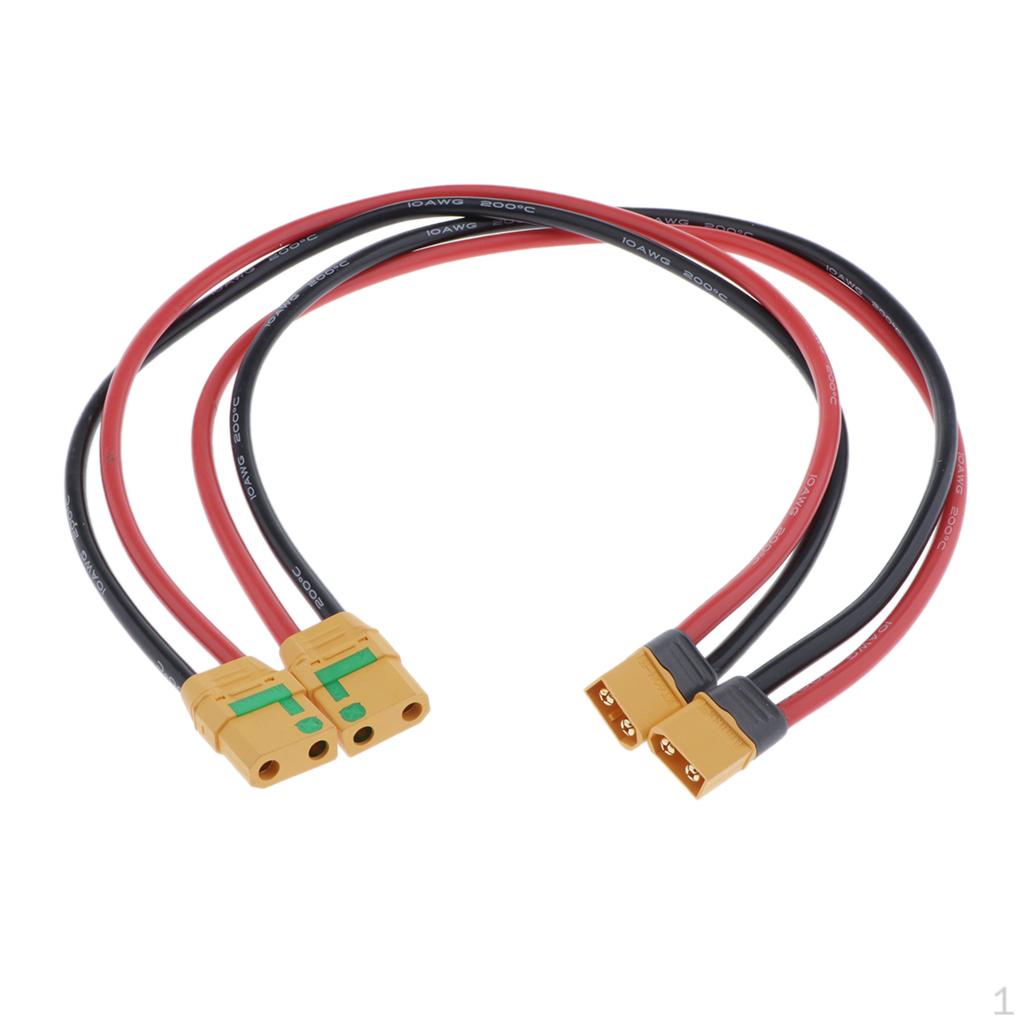Подовжувач із двокомпонентним зарядним пристроєм RC 10AWG XT60 від папа до гнізда XT90
Подовжувач із двокомпонентним зарядним пристроєм RC 10AWG XT60 від папа до гнізда XT90
