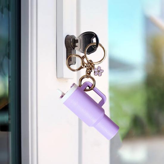 Брелок для ключей Yousheng Mini Cup Flower Style Charm Keyring для монет, помады, держателя для мелких предметов, брелок для рюкзака, аксессуар розовый
Брелок для ключей Yousheng Mini Cup Flower Style Charm Keyring для монет, помады, держателя для мелких предметов, брелок для рюкзака, аксессуар розовый