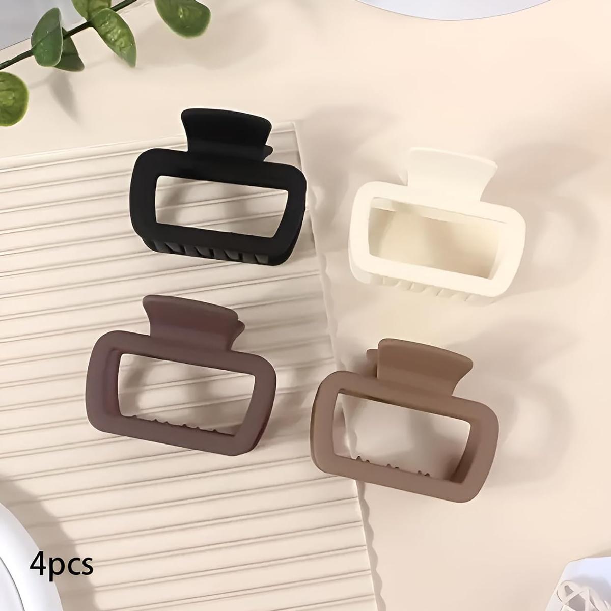 4pcs Women s Square Lightweight Hair Claw Clip Fashionable Elegant Hair Accessory Clip Suitable Hair Styling Makeup
4pcs Women s Square Lightweight Hair Claw Clip Fashionable Elegant Hair Accessory Clip Suitable Hair Styling Makeup