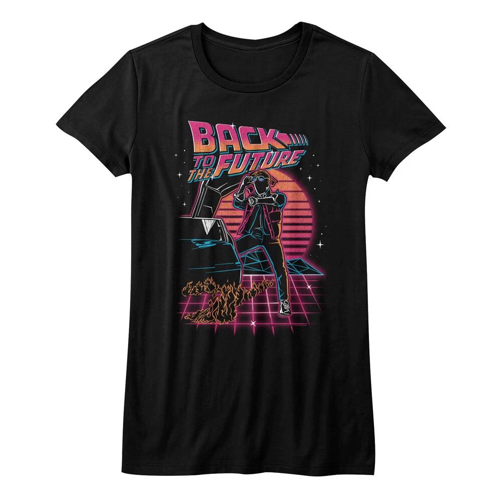 Back To The Future Movie Synthwave Silhouette Womans Fitted T Shirt S
Back To The Future Movie Synthwave Silhouette Womans Fitted T Shirt S