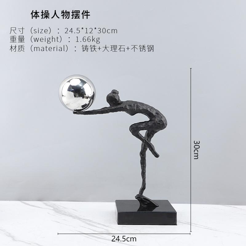 European Luxury Abstract Cast Iron Gymnastics Figure Decoration Study Hotel TV Cabinet Study Home Aesthetic Decorations
European Luxury Abstract Cast Iron Gymnastics Figure Decoration Study Hotel TV Cabinet Study Home Aesthetic Decorations