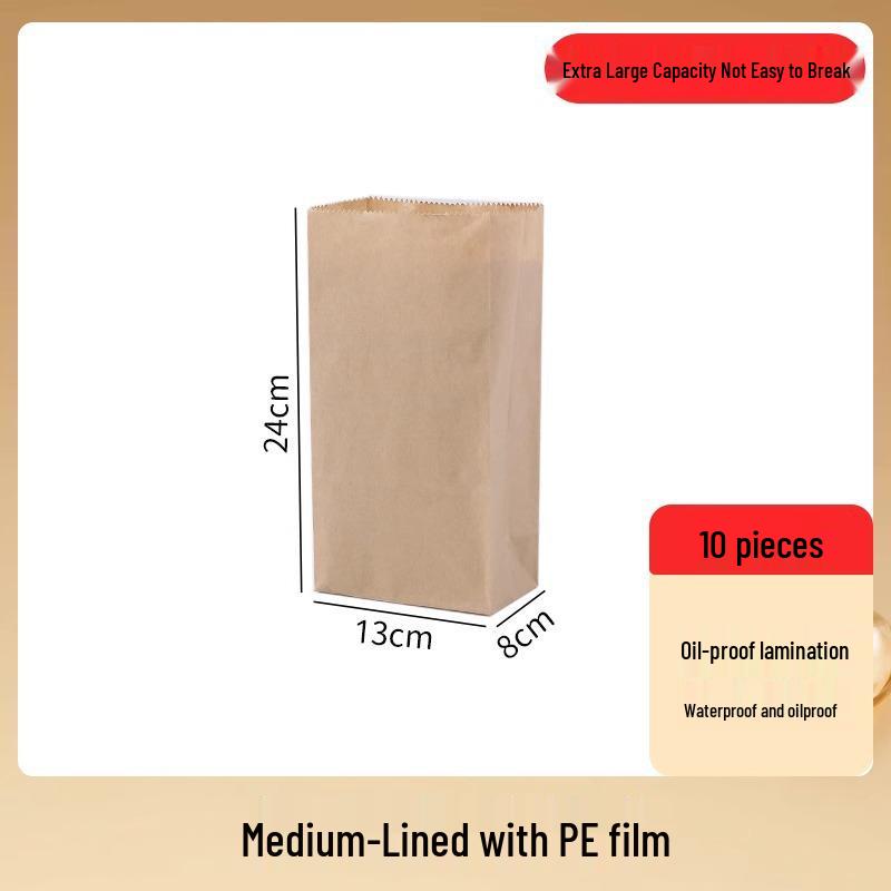 Водонепроницаемый крафтовый бумажный мешок для хранения: Маслостойкий, утолщенный для упаковки фруктов, овощей, хлеба и еды на вынос для холодильника.
Водонепроницаемый крафтовый бумажный мешок для хранения: Маслостойкий, утолщенный для упаковки фруктов, овощей, хлеба и еды на вынос для холодильника.