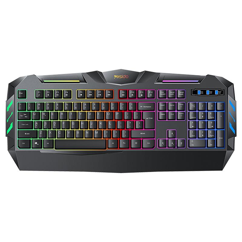 YESIDO KB21 1.5m USB Wired Keyboard 104-key Gaming Keyboard with Breathing Light As Shown A
YESIDO KB21 1.5m USB Wired Keyboard 104-key Gaming Keyboard with Breathing Light As Shown A