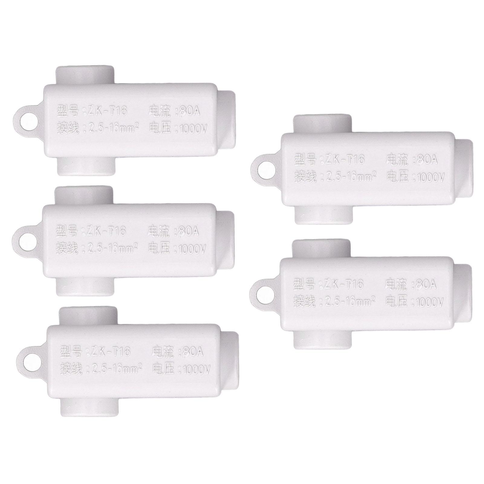 5 шт. дротяного роз’єму Т-типу, набір гвинтових клемних колодок, 1000 В 80 A ZKT16
5 шт. дротяного роз’єму Т-типу, набір гвинтових клемних колодок, 1000 В 80 A ZKT16