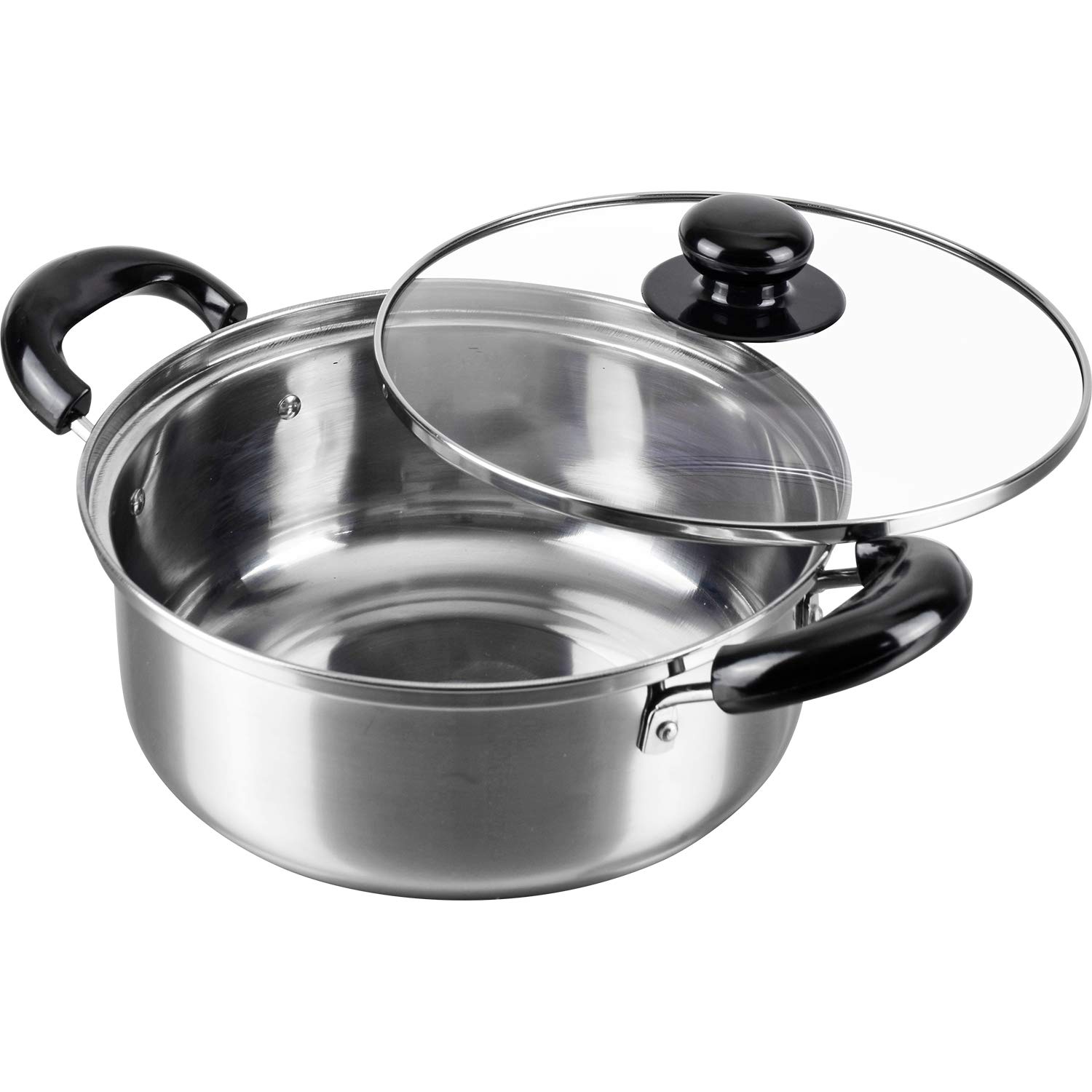 Wahei Freise Stainless steel pot for slow simmering 20cm with glass compatible with IH and simmering and boiling cookware SRB-1393 two-handled
Wahei Freise Stainless steel pot for slow simmering 20cm with glass compatible with IH and simmering and boiling cookware SRB-1393 two-handled