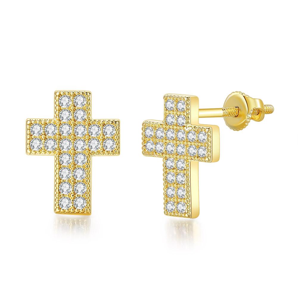 Iced Out Cross Stud Earrings Women Hiphop Rock Cubic Zirconia Gold Color Earring Luxury Fashion Jewelry Punk Accessories OHE103
Iced Out Cross Stud Earrings Women Hiphop Rock Cubic Zirconia Gold Color Earring Luxury Fashion Jewelry Punk Accessories OHE103