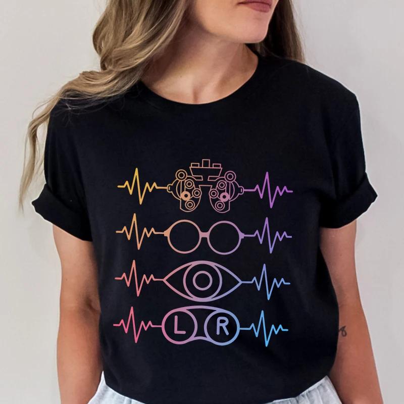 Футболка женская Optician Eye Love Optical Shirt Fashion Printed Pattern Блузки с коротким рукавом Футболка повседневная Harajuku Graphic Y2k Топы S
Футболка женская Optician Eye Love Optical Shirt Fashion Printed Pattern Блузки с коротким рукавом Футболка повседневная Harajuku Graphic Y2k Топы S