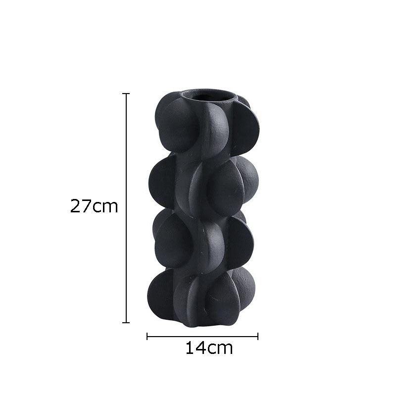 Nordic Resin Vase Geometric Spiral Black and White Flower Vase Living Room Decoration Flower Arrangement Crafts Wedding Vases
Nordic Resin Vase Geometric Spiral Black and White Flower Vase Living Room Decoration Flower Arrangement Crafts Wedding Vases