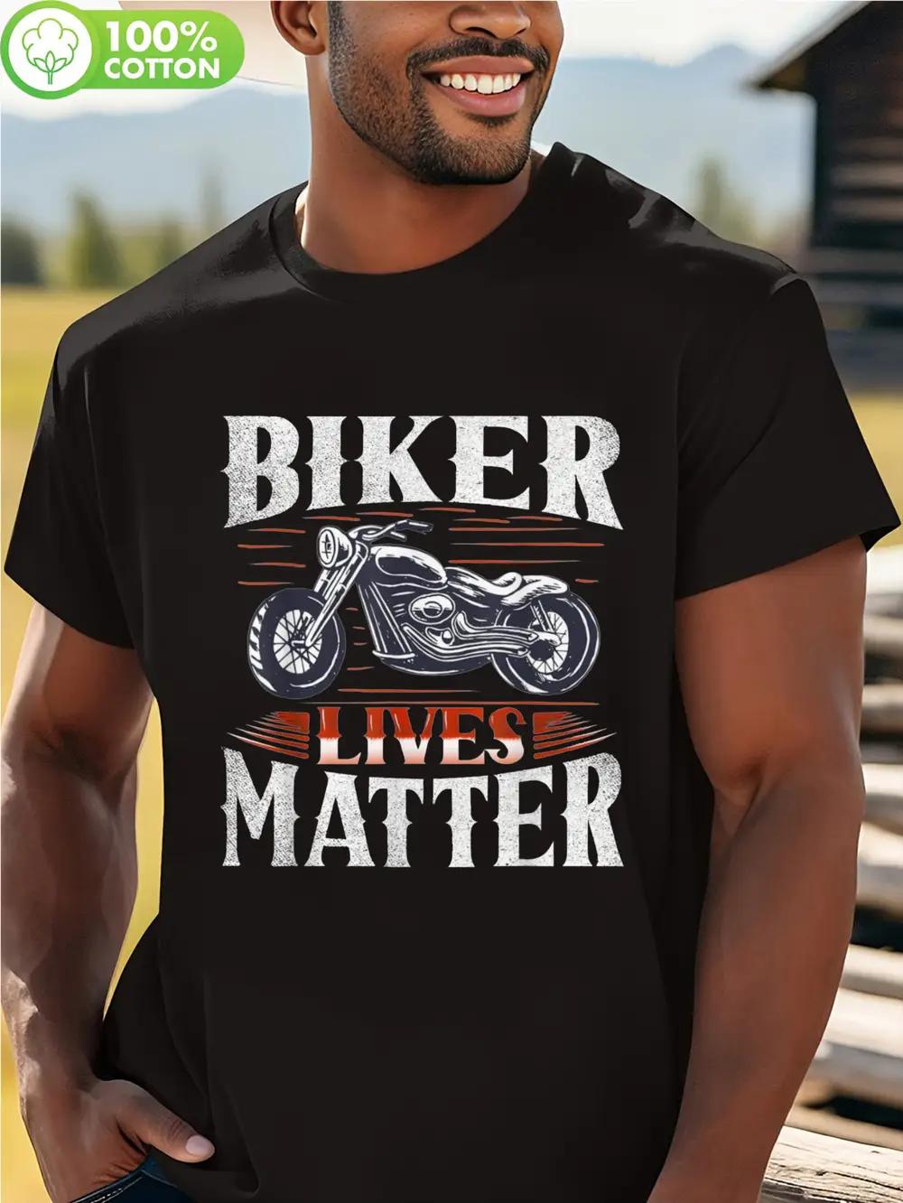 Biker Lives Matter Motorcycle Graphic T-shirt - 100% Cotton Regular Fit Casual Tee for Outdoor Activities S
Biker Lives Matter Motorcycle Graphic T-shirt - 100% Cotton Regular Fit Casual Tee for Outdoor Activities S