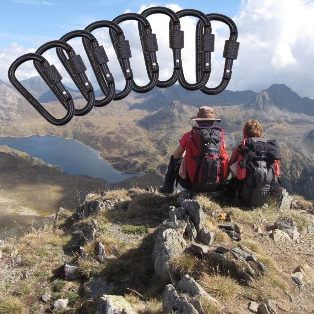 Camping Karabiners Key Holder Carabiner Clip Water Cup Buckle Fishing Carbin Buckle Tourist Hooks
Camping Karabiners Key Holder Carabiner Clip Water Cup Buckle Fishing Carbin Buckle Tourist Hooks