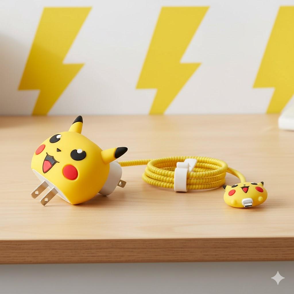 Protective case for Pokemon charging device Pokemon protection for charging from wire bending - жовтий
Protective case for Pokemon charging device Pokemon protection for charging from wire bending - жовтий