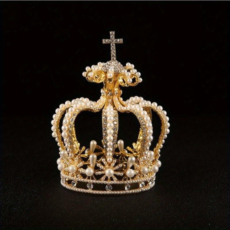Bridal Hair Accessories Cross Baroque Styles Vantage Crystal Pearl Wedding Crown Alloy Bridal Tiara золотий
Bridal Hair Accessories Cross Baroque Styles Vantage Crystal Pearl Wedding Crown Alloy Bridal Tiara золотий