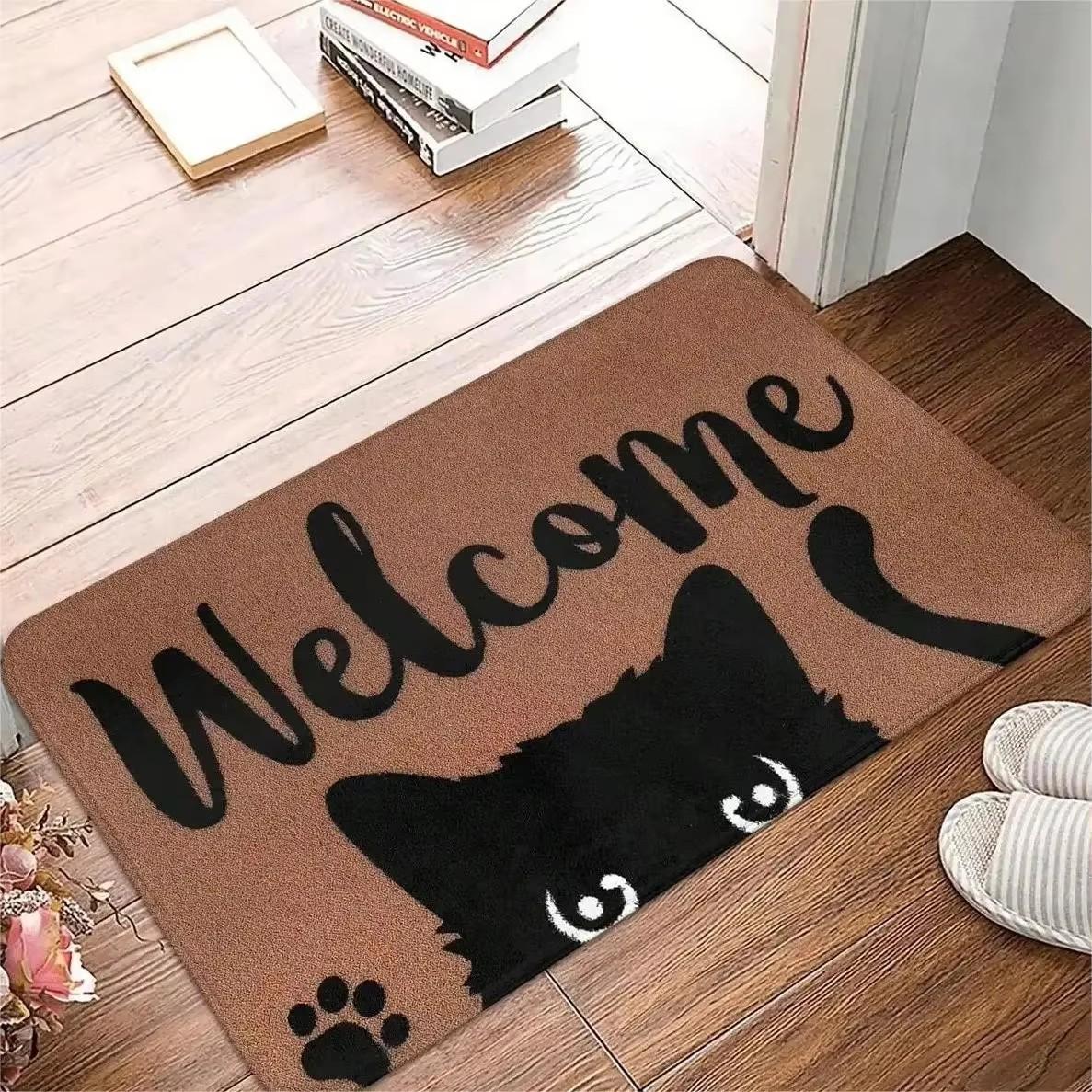 Cute Cat Pattern Entrance Door Mat Welcome Mat Bathroom Kitchen Non-slip Floor Carpet Washable Bedroom Home Decoration Small Rug 40x60cm flannel
Cute Cat Pattern Entrance Door Mat Welcome Mat Bathroom Kitchen Non-slip Floor Carpet Washable Bedroom Home Decoration Small Rug 40x60cm flannel