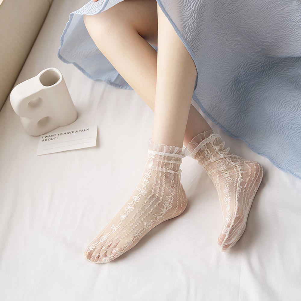 Transparent Mesh Solid Color Summer Japanese Korean Style Hosiery Lace Socks Ruffles Female Socks чёрный
Transparent Mesh Solid Color Summer Japanese Korean Style Hosiery Lace Socks Ruffles Female Socks чёрный