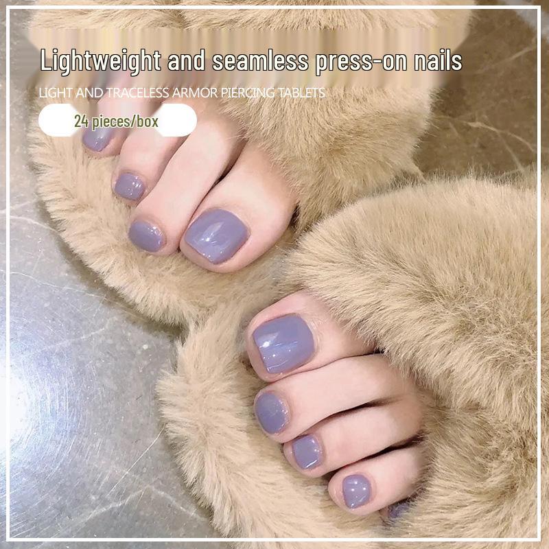 Dreamy Purple Removable Toenail Stickers - Trendy 2025 False Nails Twilight Purple with Glue
Dreamy Purple Removable Toenail Stickers - Trendy 2025 False Nails Twilight Purple with Glue