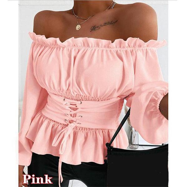 Модная женская рубашка с длинными рукавами, кружевной облегающий топ с открытыми плечами, модные однотонные сексуальные кружевные декоративные офисные топы и блузки L розовый
Модная женская рубашка с длинными рукавами, кружевной облегающий топ с открытыми плечами, модные однотонные сексуальные кружевные декоративные офисные топы и блузки L розовый