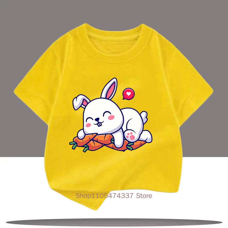 Carrot Rabbit Cute Printed T-shirt Summer Casual Girl Boy Fun Colorful Top Comfortable Round Neck Short Sleeve T-shirt 150 жовтий
Carrot Rabbit Cute Printed T-shirt Summer Casual Girl Boy Fun Colorful Top Comfortable Round Neck Short Sleeve T-shirt 150 жовтий