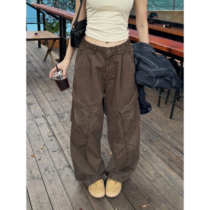 American retro pure cotton loose multi-pocket tooling wide-leg pants new hiphop jazz dance niche trousers S
American retro pure cotton loose multi-pocket tooling wide-leg pants new hiphop jazz dance niche trousers S