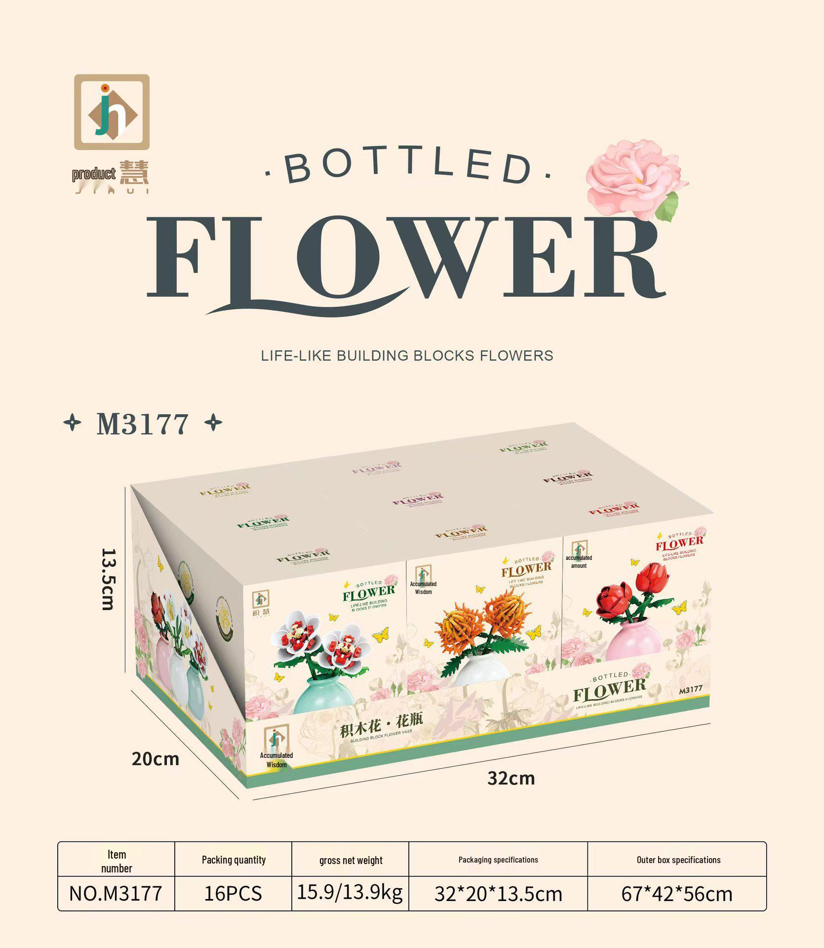 Ваза для цветочной композиции Конструктор Совместимый с Лего - Подарок на День святого Валентина Украшения
Ваза для цветочной композиции Конструктор Совместимый с Лего - Подарок на День святого Валентина Украшения