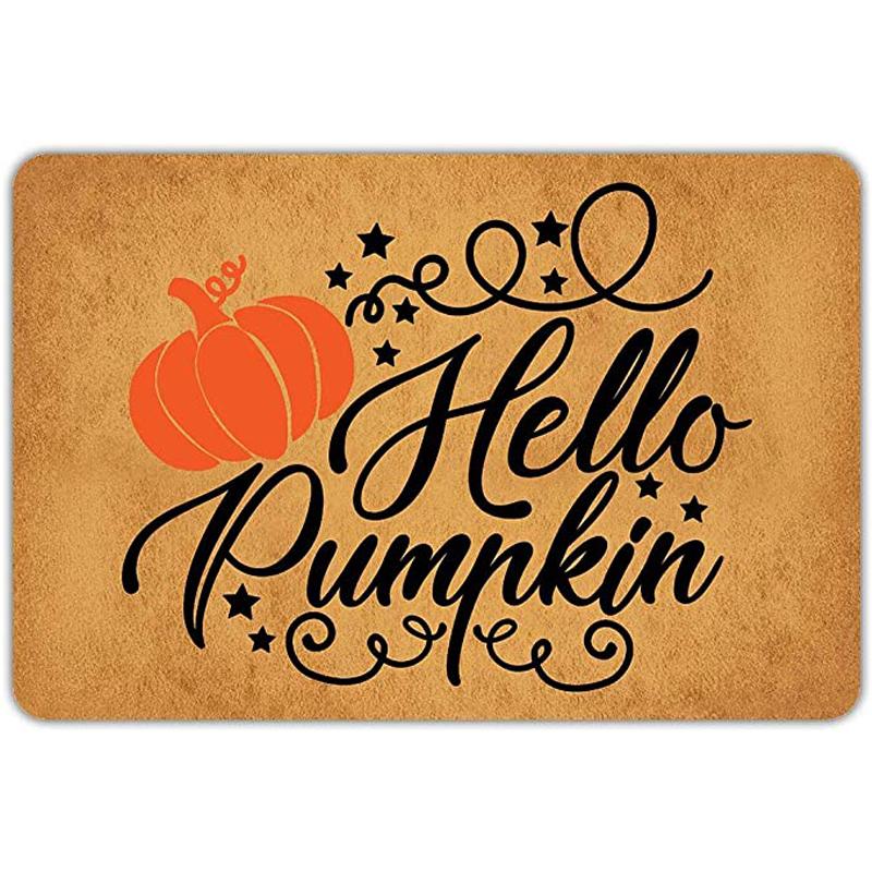 Welcome Mat Hello Pumpkin Doormat Flannel Non Slip Backing Funny Doormat Indoor Rug Front Door Mat
Welcome Mat Hello Pumpkin Doormat Flannel Non Slip Backing Funny Doormat Indoor Rug Front Door Mat