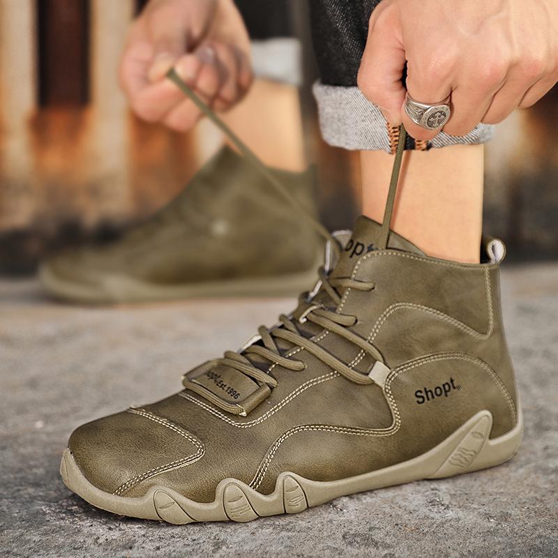 Мужская обувь осенне-зимняя обувь с высоким берцем для альпинизма, водонепроницаемая и нескользящая кожаная обувь, рабочая страховка, инструменты, ботинки Martin, модная обувь 39
Мужская обувь осенне-зимняя обувь с высоким берцем для альпинизма, водонепроницаемая и нескользящая кожаная обувь, рабочая страховка, инструменты, ботинки Martin, модная обувь 39