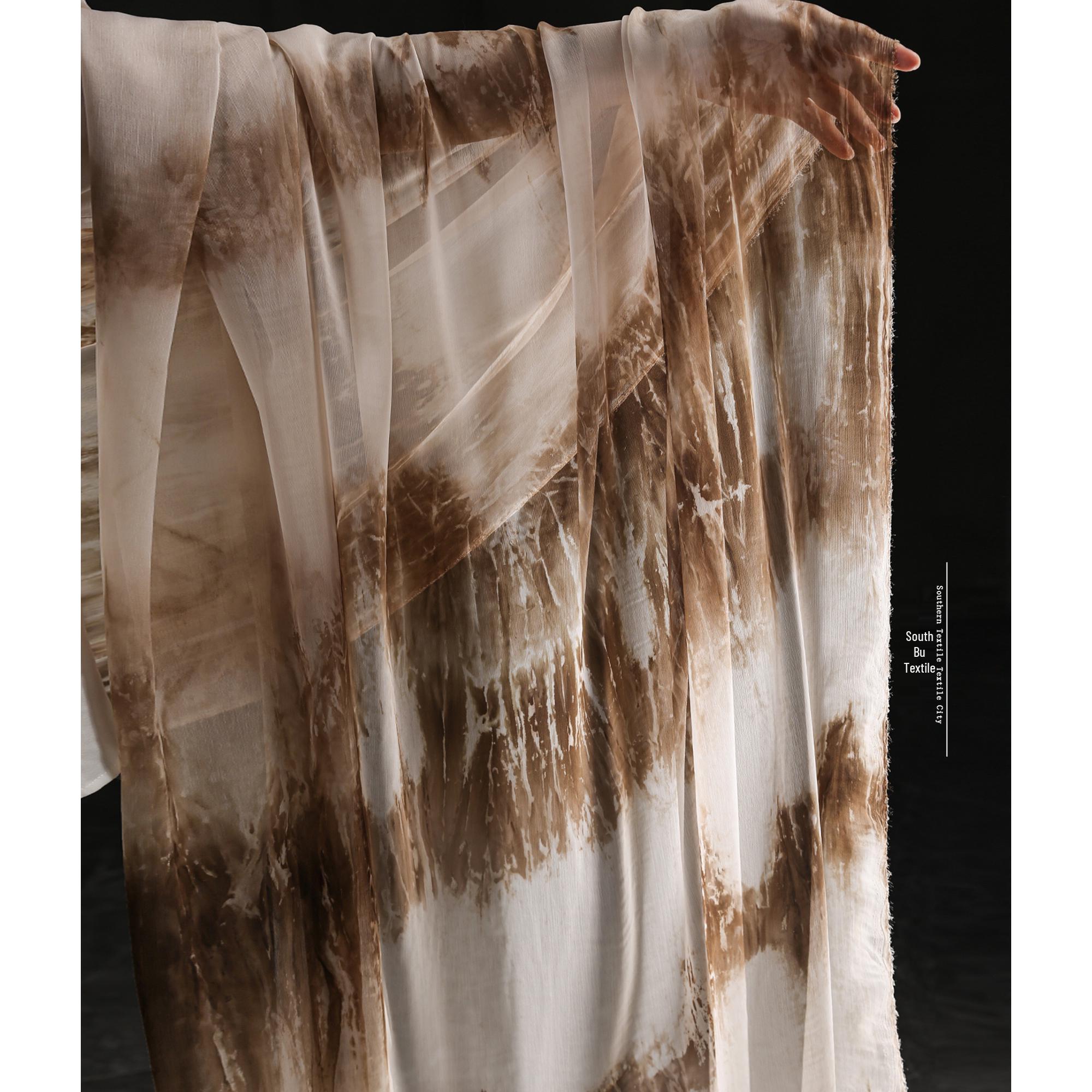 Морская волна синий и белый тай-дай шифон тенсель сетка кардиган в китайском стиле ткань для платья
Морская волна синий и белый тай-дай шифон тенсель сетка кардиган в китайском стиле ткань для платья