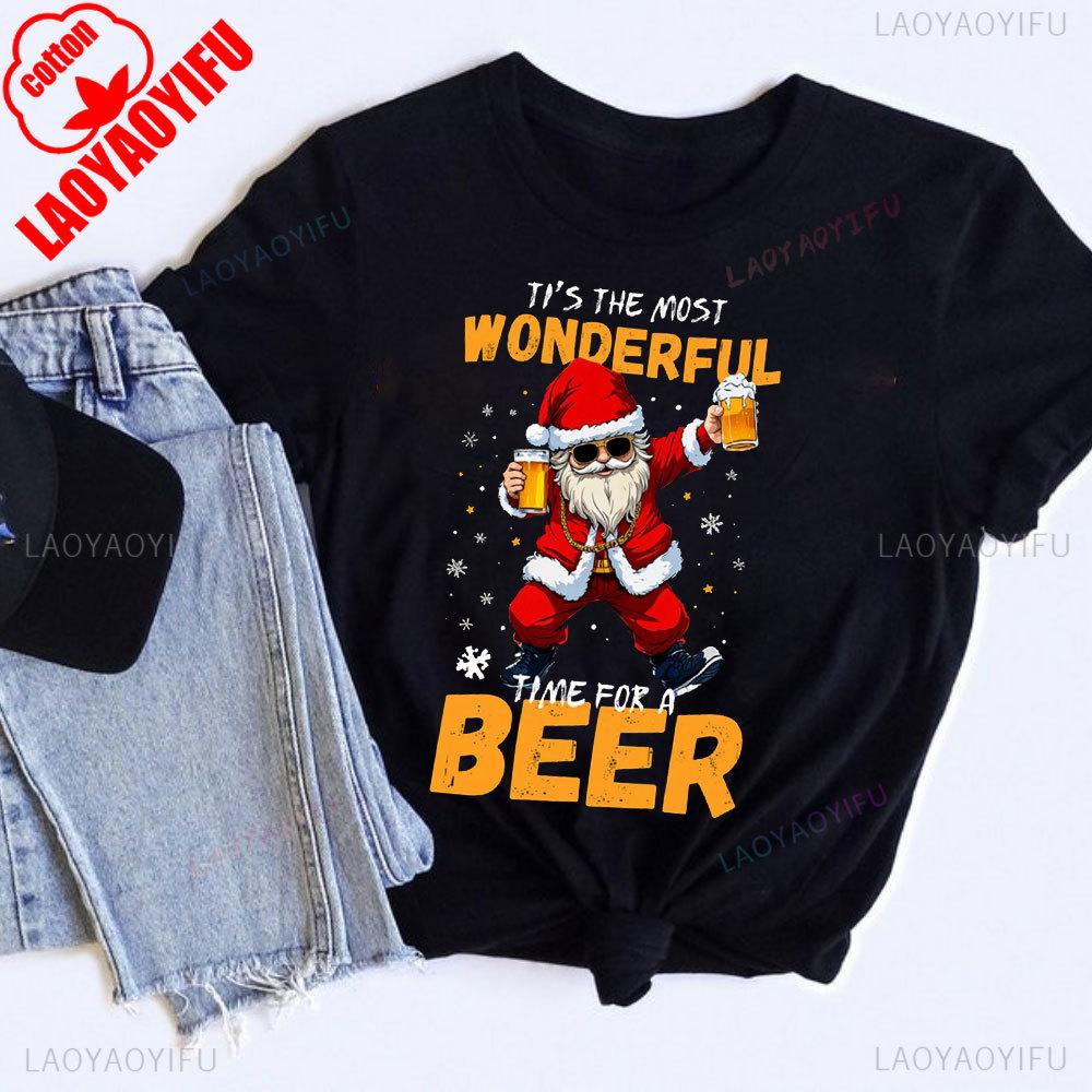 Festive Santa Claus Beer Time Graphic Women TShirt Casual Black Short Sleeve Tee Perfect for Christmas Parties Women Clothes 3XL
Festive Santa Claus Beer Time Graphic Women TShirt Casual Black Short Sleeve Tee Perfect for Christmas Parties Women Clothes 3XL