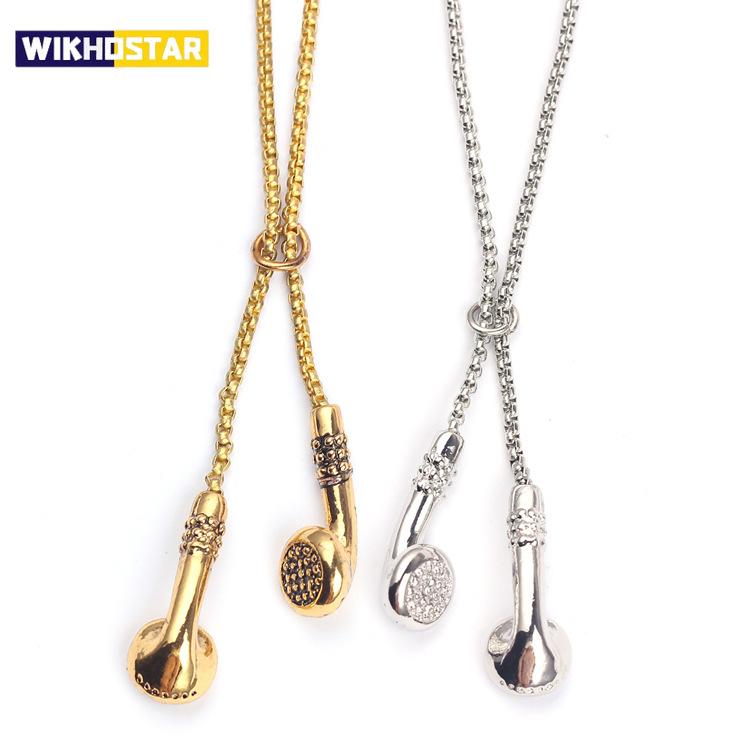 Fashion Hip Hop Charm Music Headset Earplugs Metal Man Clothes Accessories Necklace Jwelry For Men Women Pendant Wholesale
Fashion Hip Hop Charm Music Headset Earplugs Metal Man Clothes Accessories Necklace Jwelry For Men Women Pendant Wholesale
